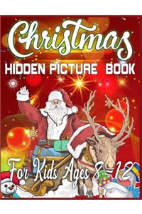 Christmas Hidden Picture Book For Kids Ages 8-12