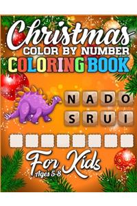 Christmas Color By Number Coloring Book for Kids Ages 5-8