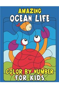 Amazing Ocean Life Color By Number for Kids