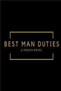 Best Man Duties & Speech Notes