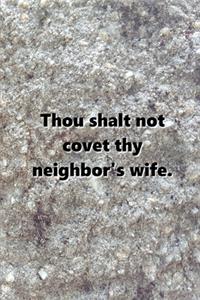 2020 Weekly Planner Religious Theme 9th Commandment Traditional Stone