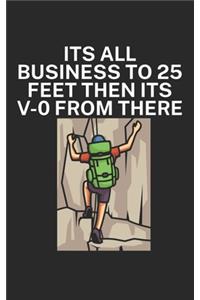 Its all business to 25 feet then its V 0 from there