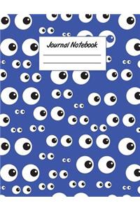 Journal Notebook: Eyeballs 7.44 X 9.69 College Ruled Paper Notebook, Appreciation Gift, Quote Journal or Diary - Unique Inspirational Present for Friend, Family, Teacher, Retirement, Birthday, Christmas or Gratitude Gift - Halloween Scary Eyes