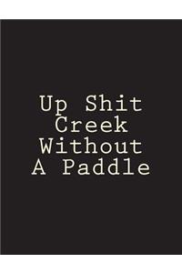 Up Shit Creek Without A Paddle