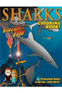 Fireball Tim SHARKS Coloring Book