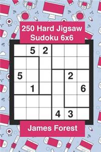 250 Hard Jigsaw Sudoku 6x6