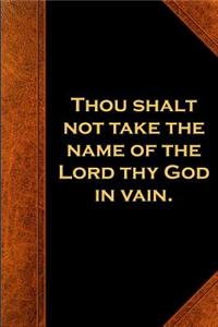 2019 Weekly Planner Religious Theme 2nd Commandment Vintage Style Traditional