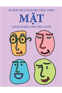 Sách tô màu cho trẻ 2 tuổi (Mặt)