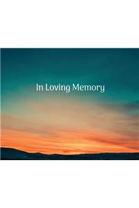 Condolence book for funeral landscape (Hardcover)