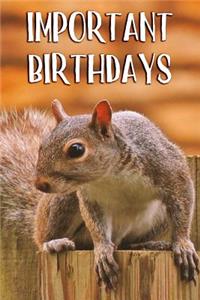 Important Birthdays
