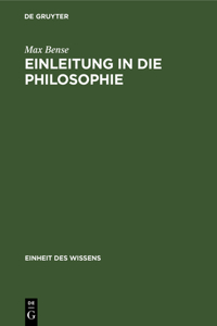 Einleitung in Die Philosophie