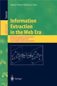 Information Extraction in the Web Era