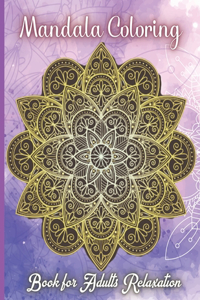 Mandala Coloring Book for Adults Relaxation