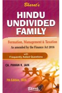 HINDU UNDIVIDED FAMILY (Formation, Management & Taxation)