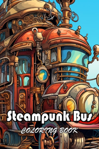 Steampunk Bus Coloring Book