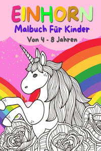 Einhorn Malbuch Für Kinder Von 4 - 8 Jahren