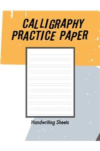 Calligraphy Practice Handwriting Paper