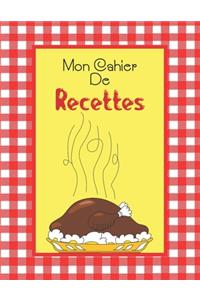 Mon Cahier De Recettes à Remplir