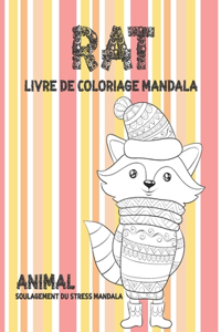 Livre de coloriage Mandala - Soulagement du stress Mandala - Animal - Rat