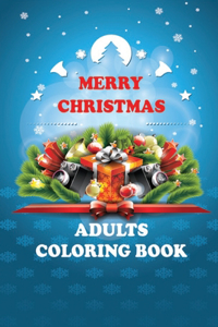 Merry Christmas Adults Coloring Book