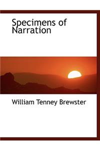 Specimens of Narration