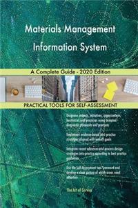 Materials Management Information System A Complete Guide - 2020 Edition