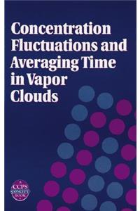 Concentration Fluctuations and Averaging Time in Vapor Clouds