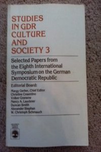 Studies in GDR Culture and Society