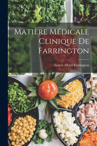 Matière Médicale Clinique De Farrington