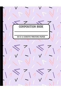 Composition Book Cursive Writing Paper