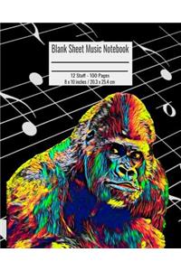 Blank Sheet Music Notebook
