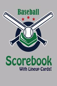 Baseball Scorebook With Lineup Cards