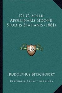 de C. Sollii Apollinaris Sidonii Studiis Statianis (1881)