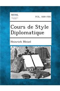 Cours de Style Diplomatique