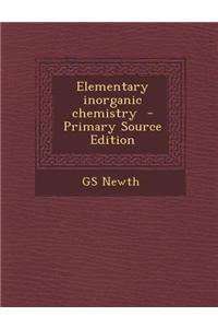 Elementary Inorganic Chemistry