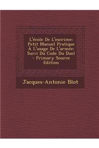 L'Ecole de L'Escrime