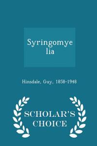 Syringomyelia - Scholar's Choice Edition