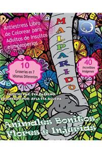 ANTI-ESTRES Libro De Colorear Para Adultos De Insultos E Improperios