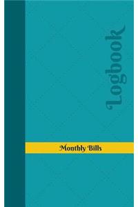 Monthly Bills Logbook