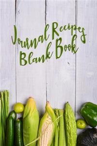 Journal Recipes Blank Book