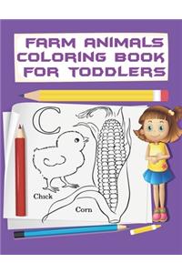 Farm Animals Coloring Book For Toddlers
