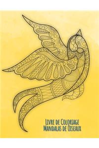 Livre de Coloriage Mandalas de Oiseaux