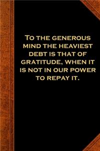 2020 Daily Planner Ben Franklin Quote Generous Mind Vintage Style 388 Pages