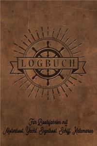 Logbuch für Bootsfahrten mit Motorboot, Yacht, Segelboot, Schiff, Katamaran