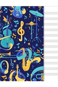 Blank Music Sheet Notebook