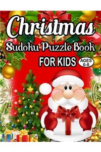 Christmas Sudoku Puzzle Book For Kids Ages 6-8