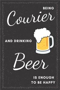 Courier & Drinking Beer Notebook