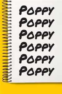 Name Poppy A beautiful personalized