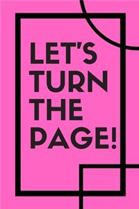 Let's turn the page