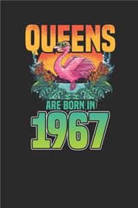 Queens Are Born In 1967: Small Lined Notebook - Birthday Gift or Anniversary Gift Idea